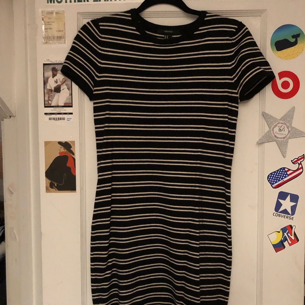 forever 21 striped dress bodycon